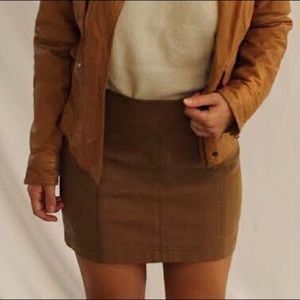 Brown Free People Modern Femme Skirt